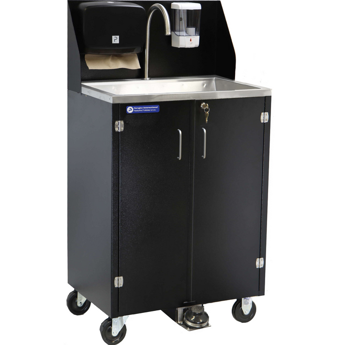 Paragon Pro Series Portable Sink (Black) with Splash Guard