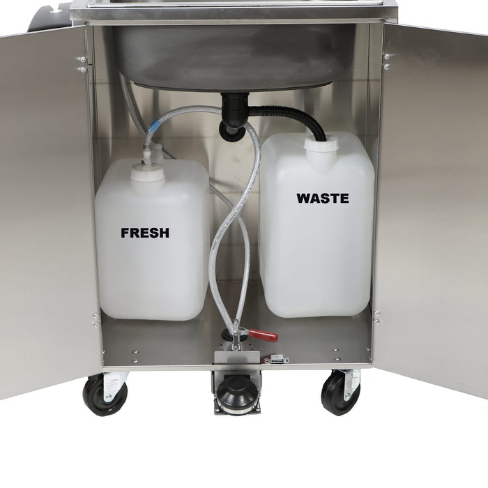 Paragon Econo-Sink, Portable Sink Touch-Less Hand-Washing Station - Stainless Steel
