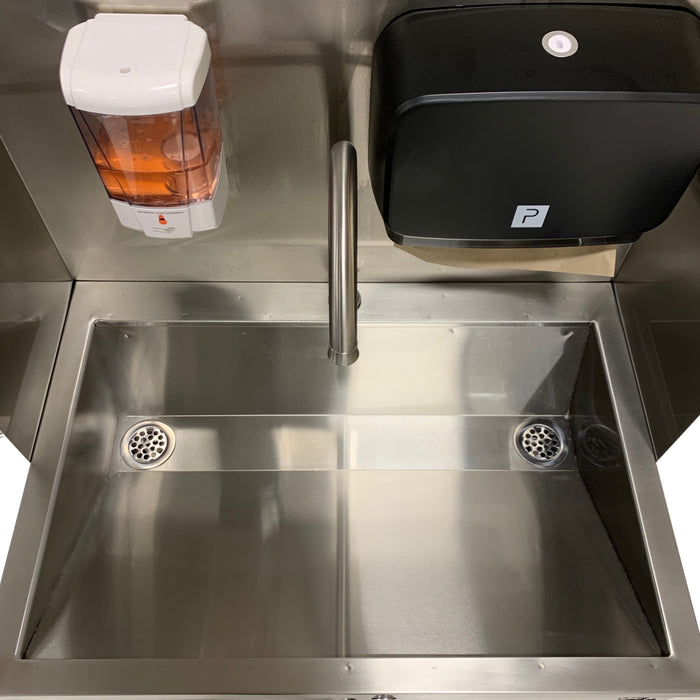 Paragon Pro Series Portable Sink (Stainless Steel) with Splash Guard