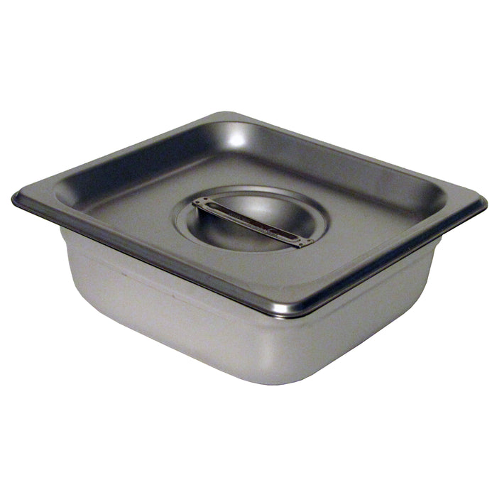 2.5" Steam Table Pan - 1/6 Size Pan with lid and tongs