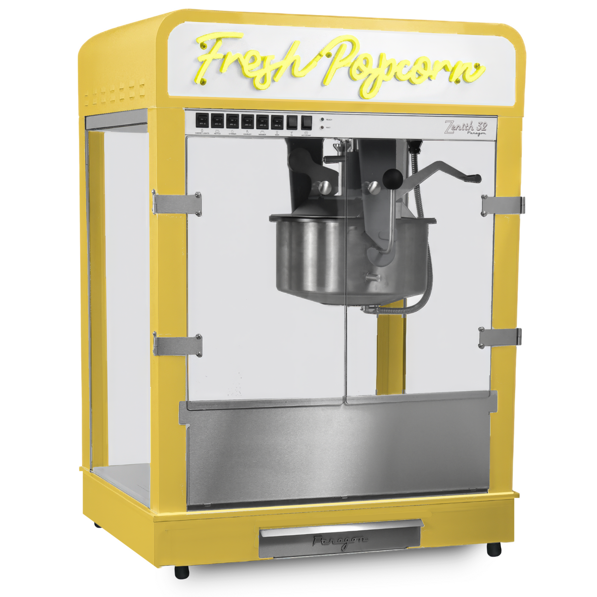 Zenith 32 oz Popcorn Machine - Yellow — Paragon Concessions
