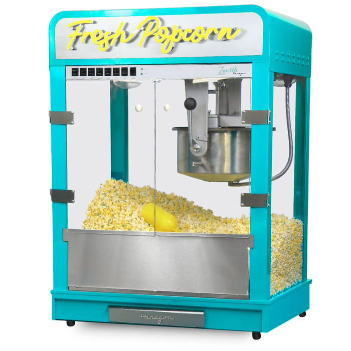 Zenith 32 oz. Popcorn Machine - Aqua