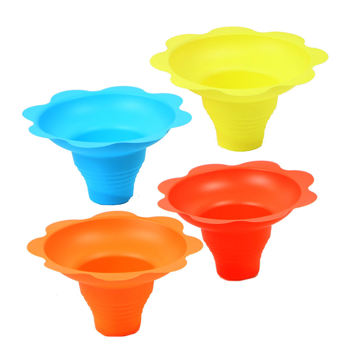 4 Ounce Flower Drip Trays Snow Cone Cups - Pack of 100