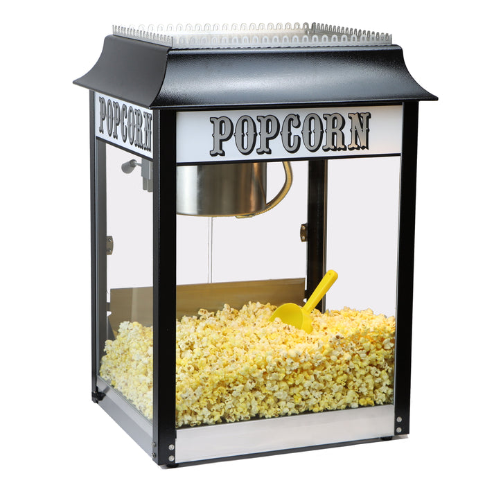 Paragon 1911 Popcorn Machine - 8 Ounce Black and Chrome