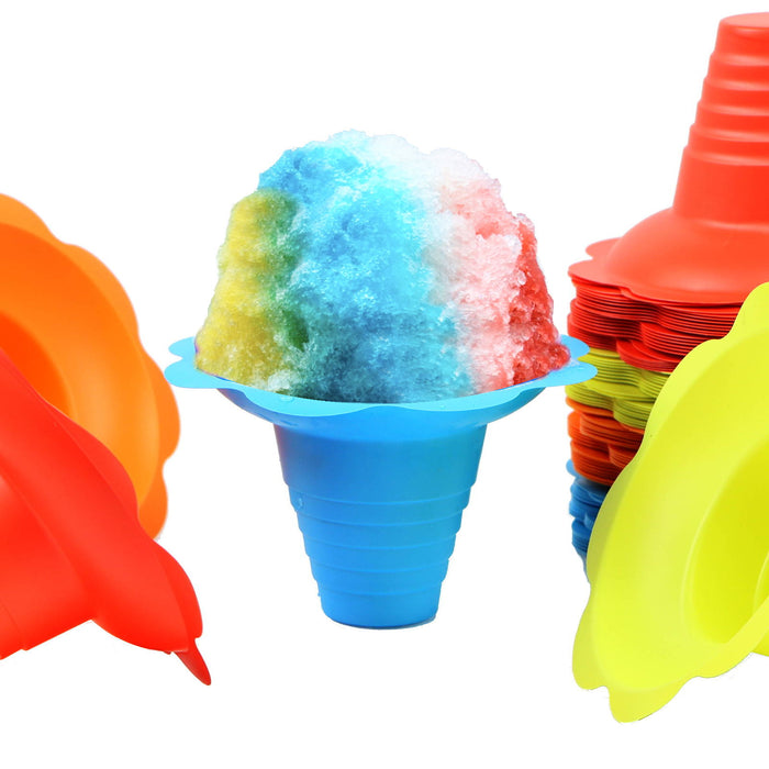 8 Ounce Flower Drip Trays Snow Cone Cups - Pack of 100