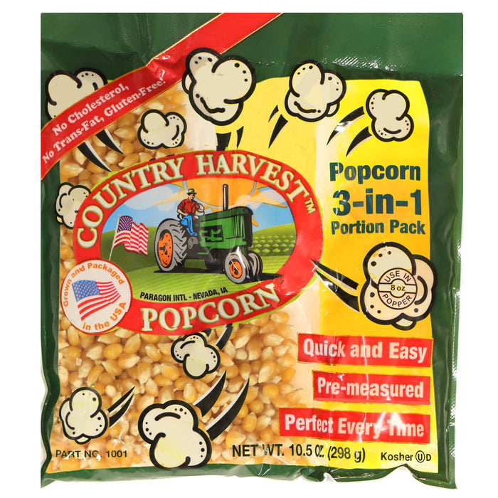 Paragon Popcorn Portion Packs - 4 Ounce, 8 Ounce, 12 Ounce