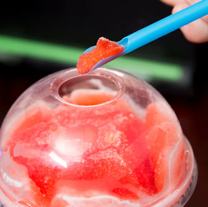 Snow Cone Spoon Straws - Multi-color Pack.