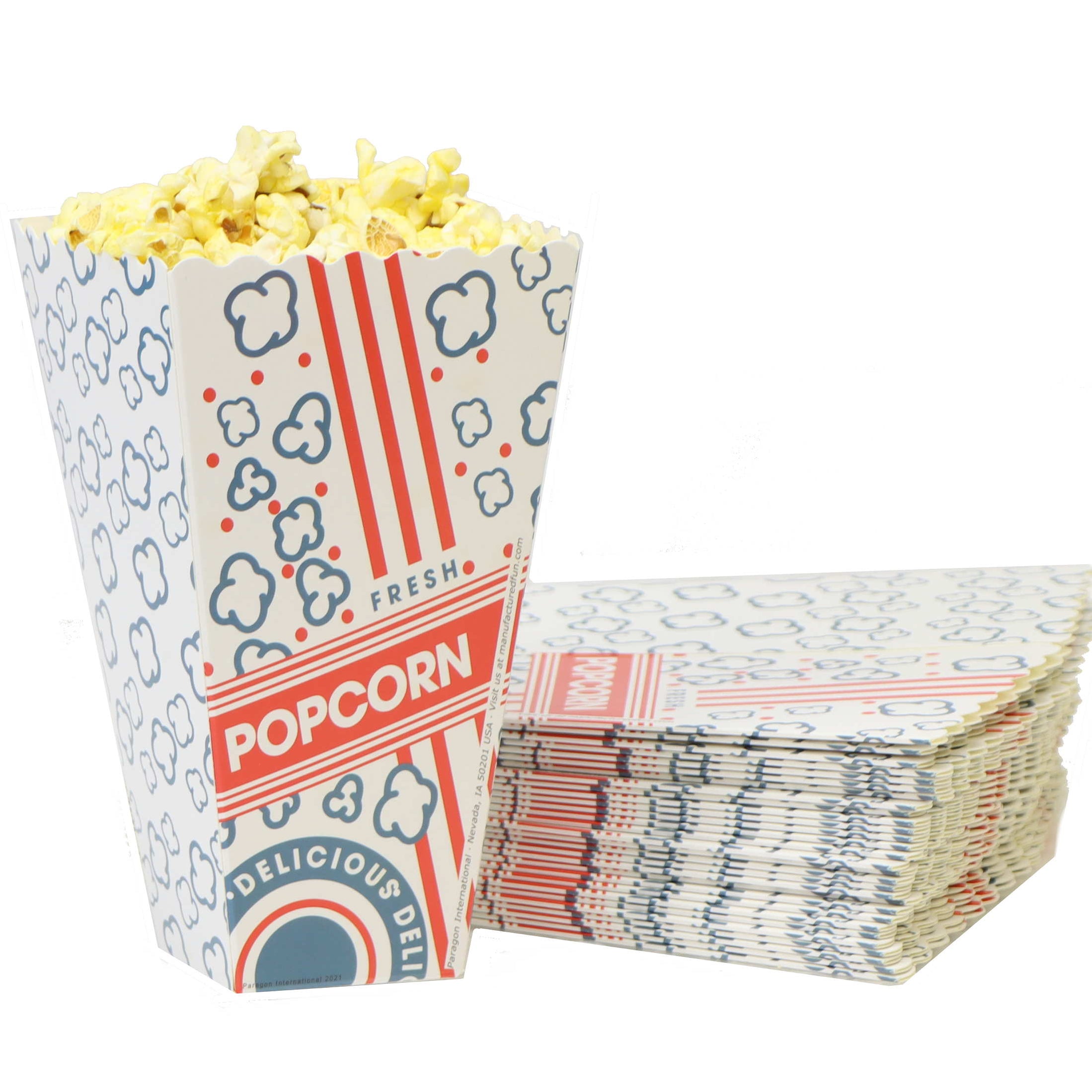 Small Scoop Popcorn Boxes - Open Top Popcorn Boxes — Paragon Concessions