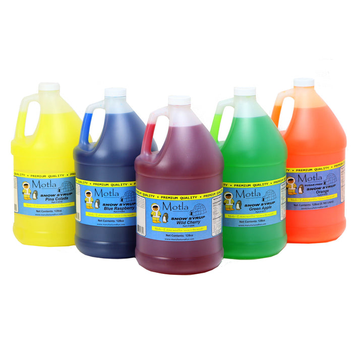 Molta Snow Cone Syrup Flavoring - 1 Gallon Jugs