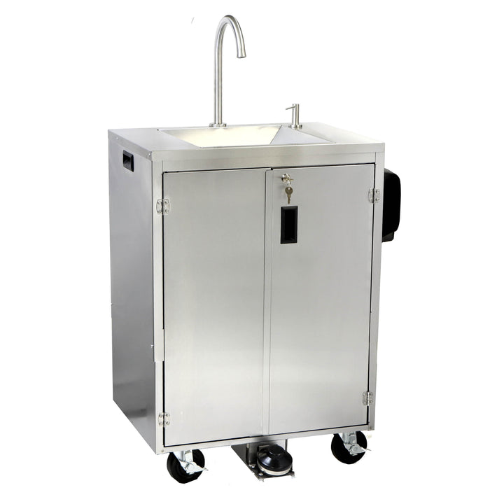 Paragon Econo-Sink, Portable Sink Touch-Less Hand-Washing Station - Stainless Steel