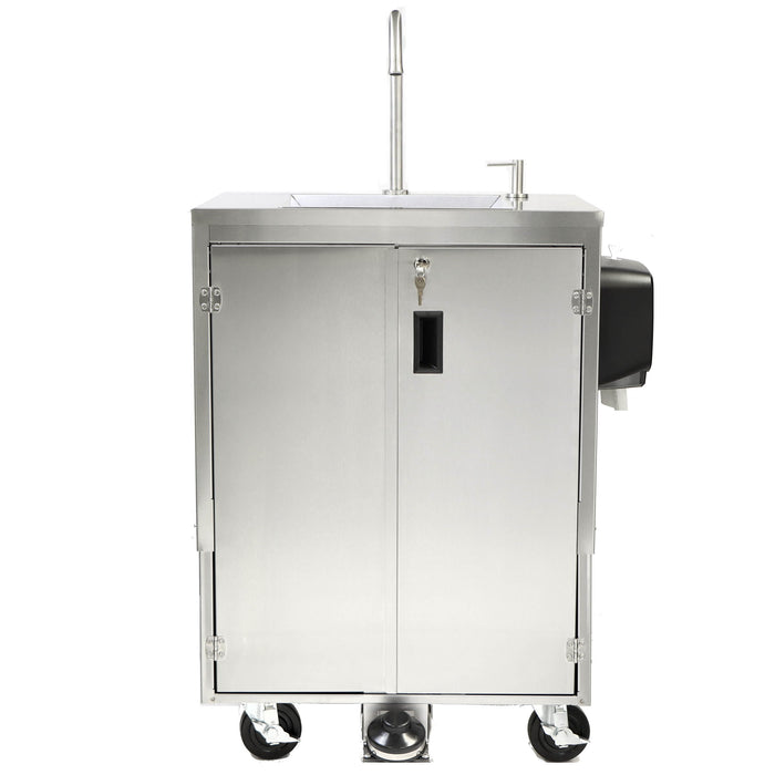 Paragon Econo-Sink, Portable Sink Touch-Less Hand-Washing Station - Stainless Steel