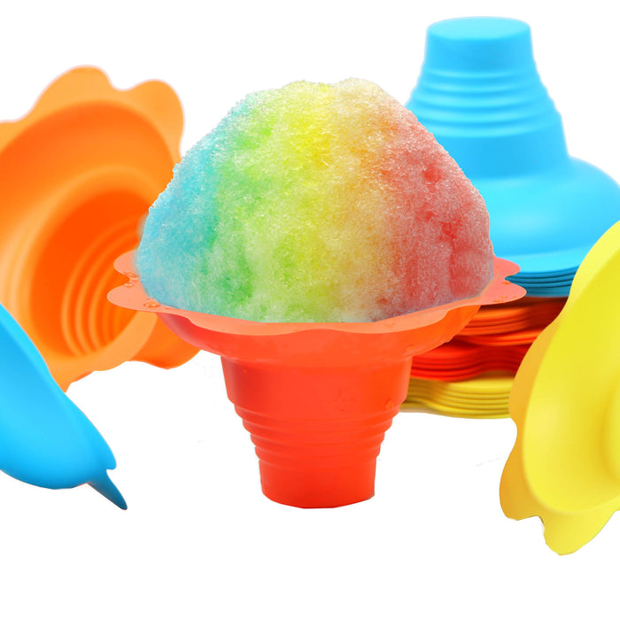 4 Ounce Flower Drip Trays Snow Cone Cups - Pack of 100